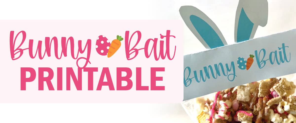 Bunny bait printable tag.