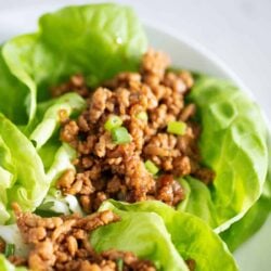 Pf Changs Lettuce Wraps on a plate.