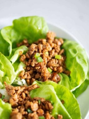 Pf Changs Lettuce Wraps on a plate.