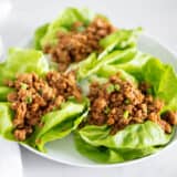 Pf Changs Lettuce Wraps on a white plate.