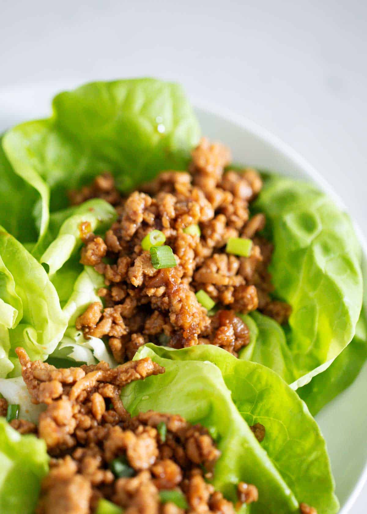 Pf Changs Lettuce Wraps on a plate.