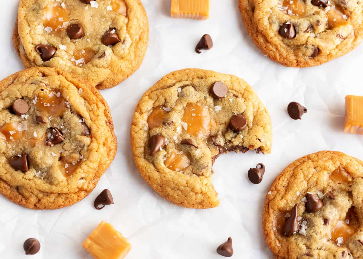 Caramel Chocolate Chip Cookies