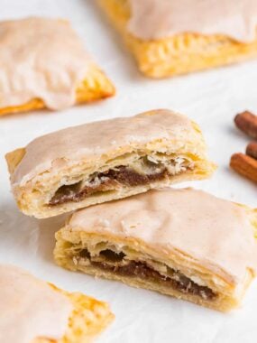 Stack of homemade pop tarts.
