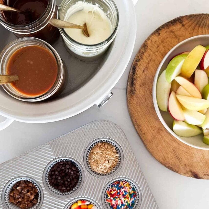 Apple Bar DIY Caramel Apple Bar - I Heart Naptime