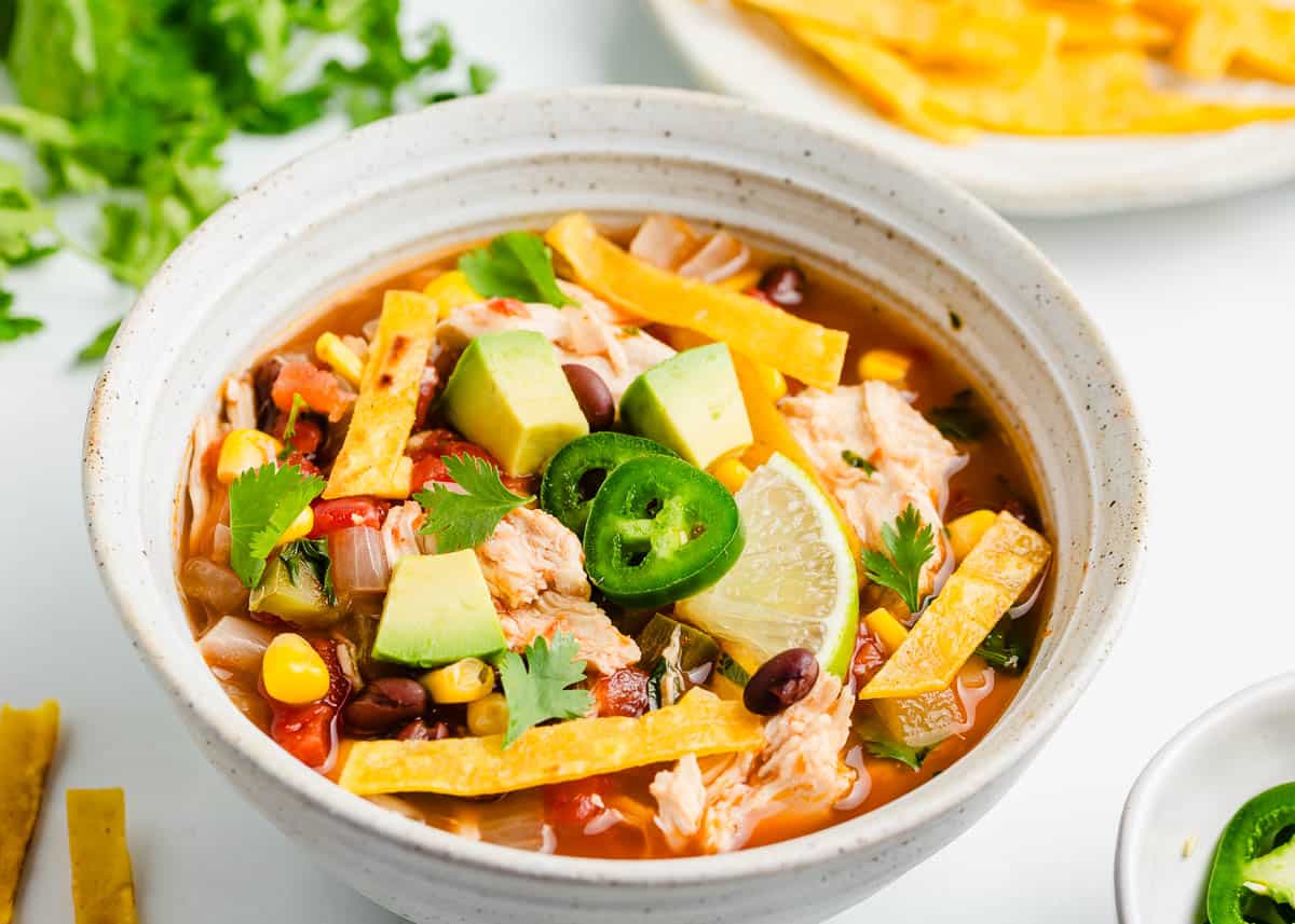 Crock Pot Chicken Tortilla Soup