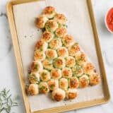Christmas tree pull apart bread.