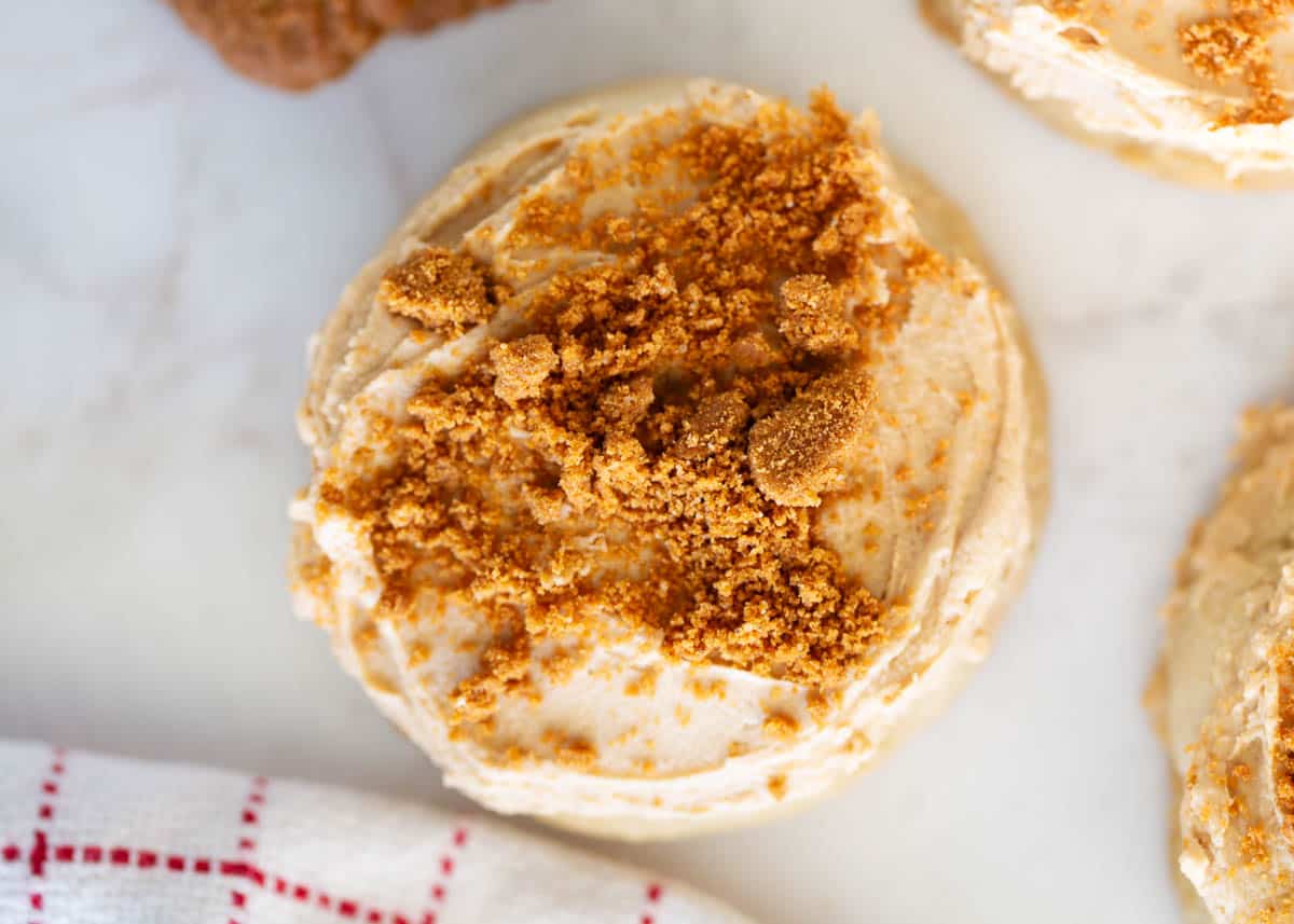 Homemade Biscoff cookie.