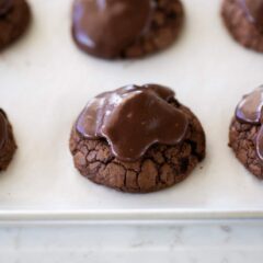 Chocolate almond joy cookies.