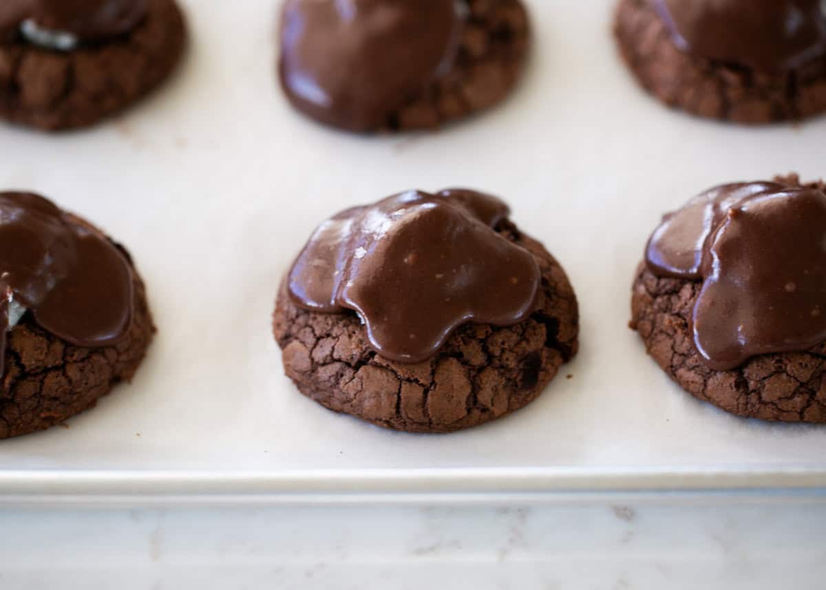 Chocolate almond joy cookies.