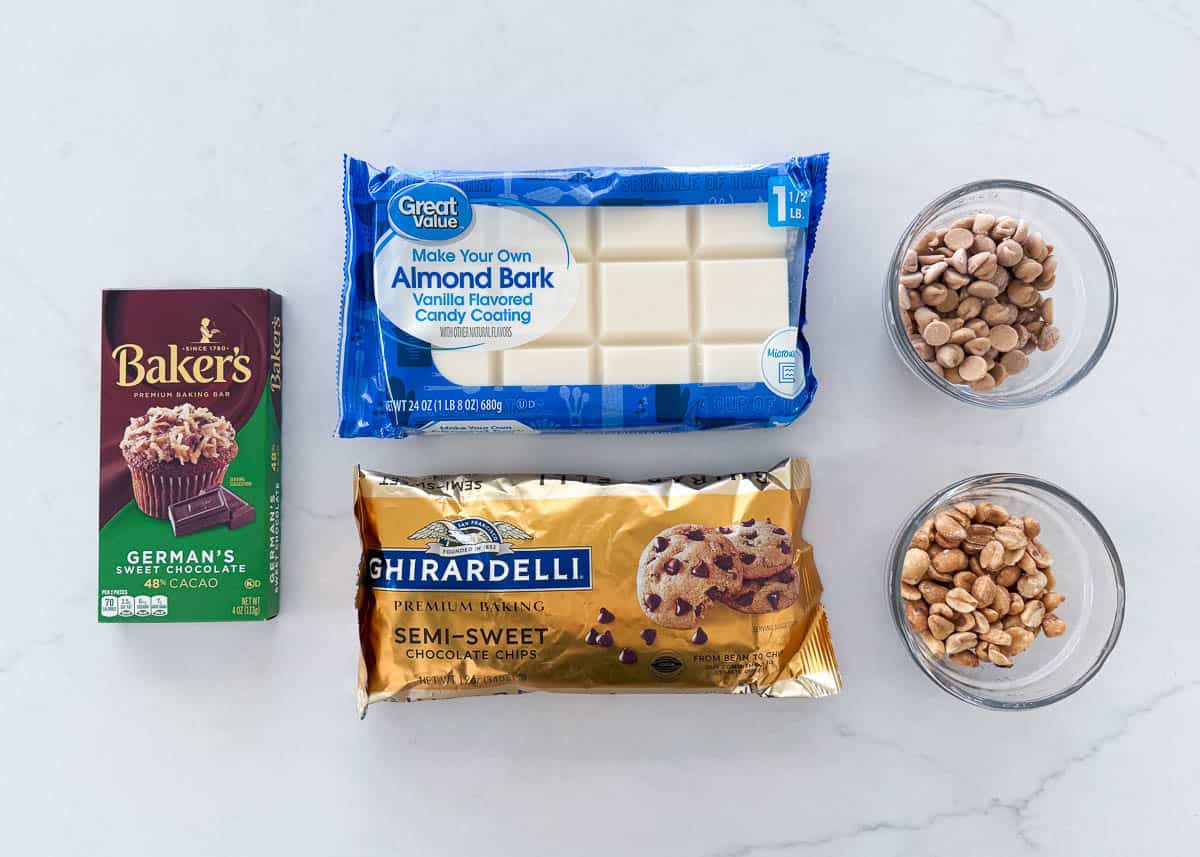 Crockpot candy ingredients.