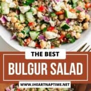 Bulgur Salad in a bowl.