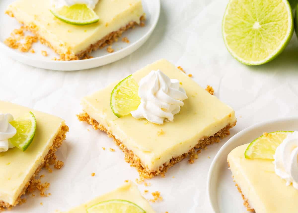 Key Lime Pie Bars with Graham Cracker Crust