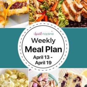 Recipe photo collage for I Heart Naptime menu plan.