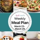 A photo collage or recipes for I Heart Naptime meal plan.