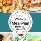 Recipe photo collage for I Heart Naptime meal plan.