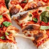 Sourdough discard pizza dough.