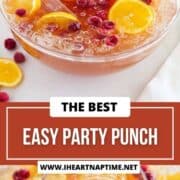 Party punch in punch bowl.