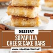 Stacked sopapilla cheesecake bars.
