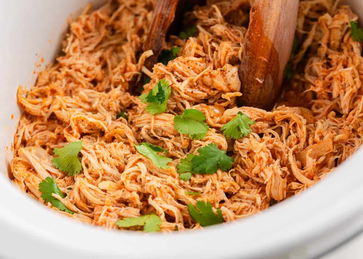 Crockpot buffalo chicken.