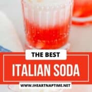 Italian soda in a glass.
