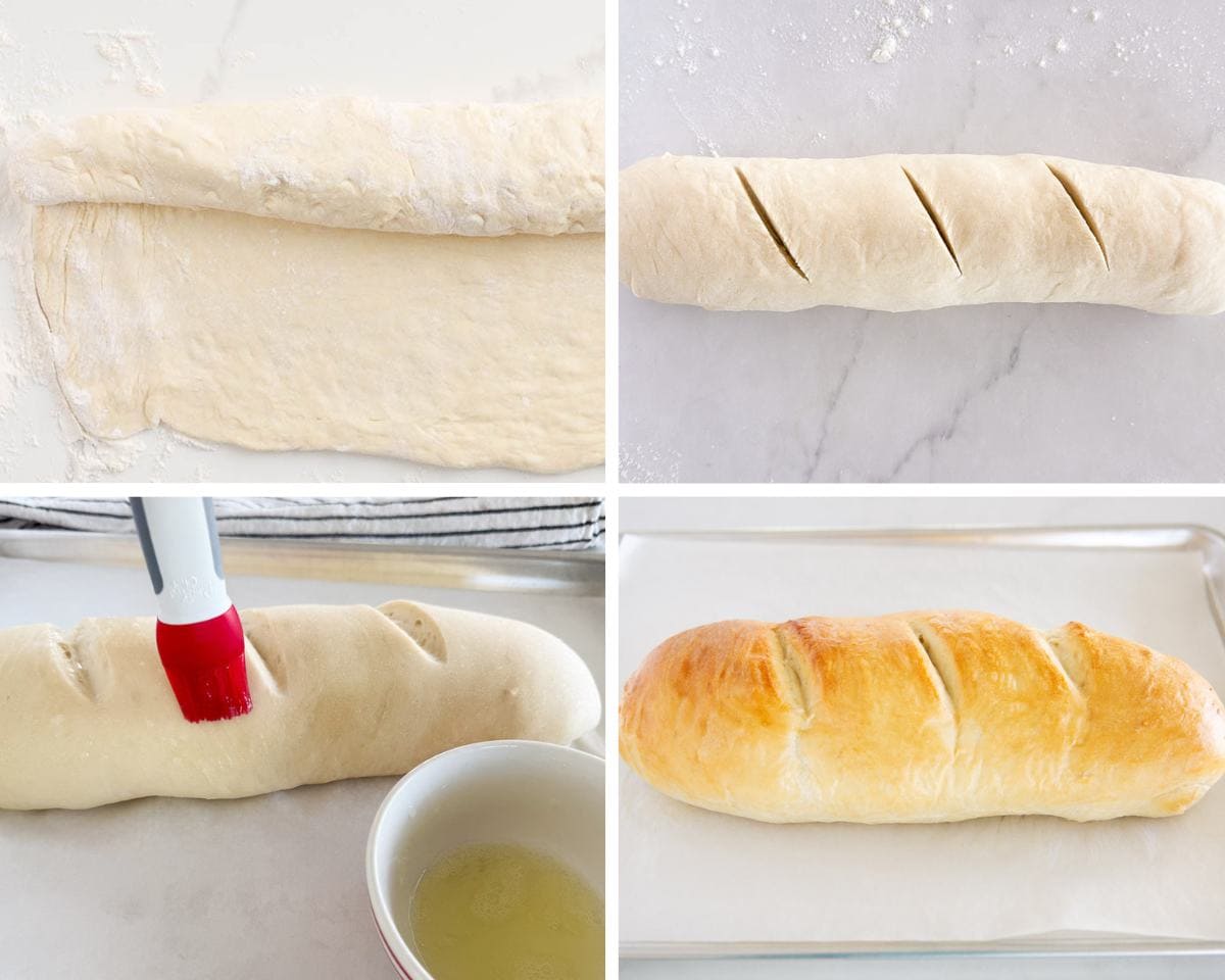 This easy Italian bread recipe is ready in just under 2 hours, including rise time. No bread maker is needed; all the kneading is done in a stand mixer, making it easier than you think! Showing how to make Italian bread.
