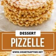 A stack of Italian pizzelle cookies.