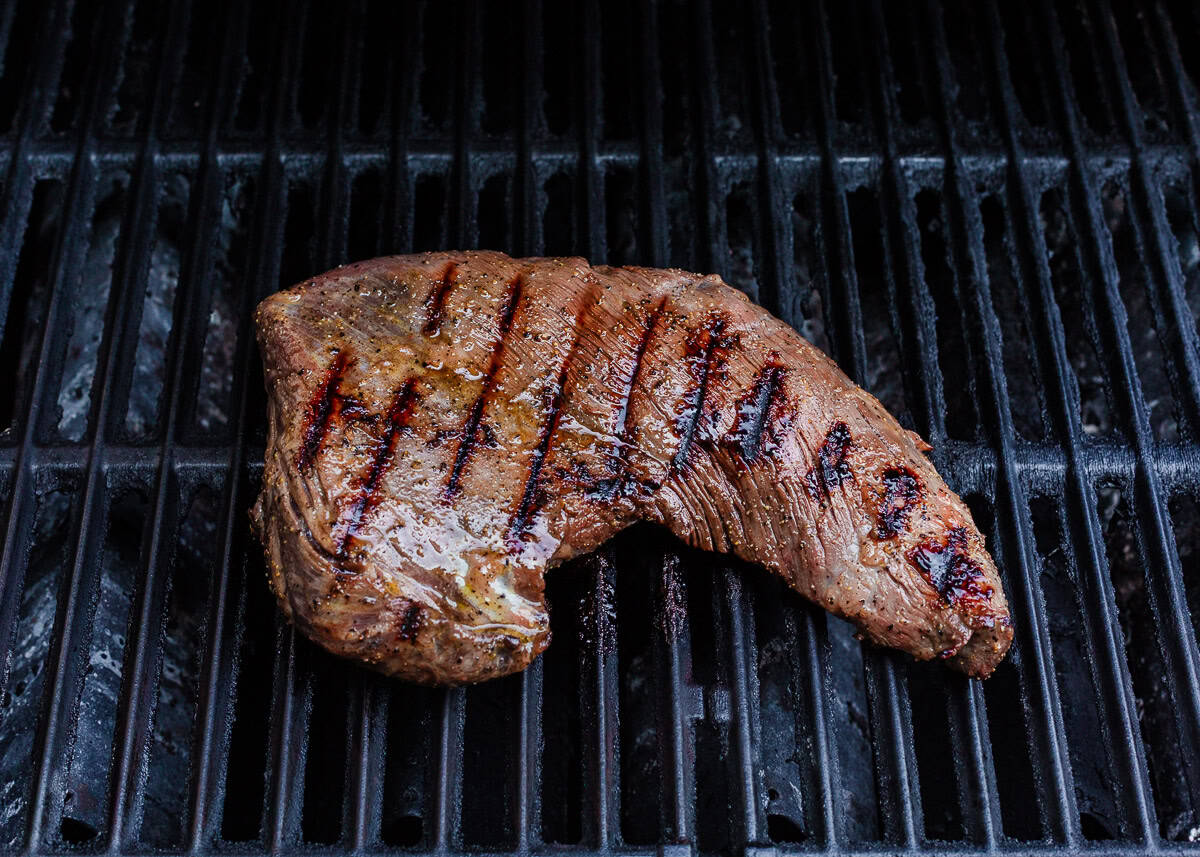 Tri tip on the grill.
