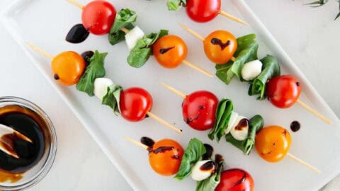 Caprese Skewers Recipe - I Heart Naptime