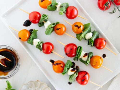 Caprese Skewers Recipe - I Heart Naptime