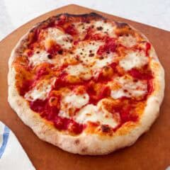 Margherita pizza.