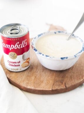 Homemade cream of chicken soup.