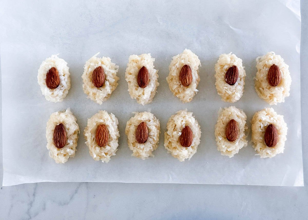 How to make almond joys.