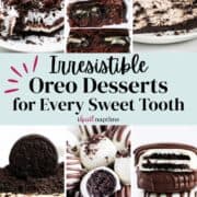 Oreo desserts recipe photo collage.
