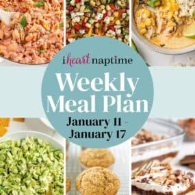 Recipe photo collage for I Heart Naptime meal plan.
