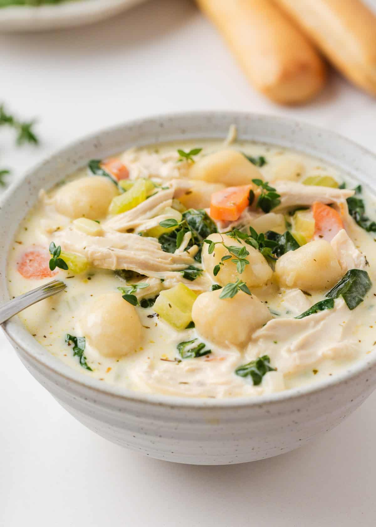 Copycat Olive Garden Chicken Gnocchi Soup - I Heart Naptime