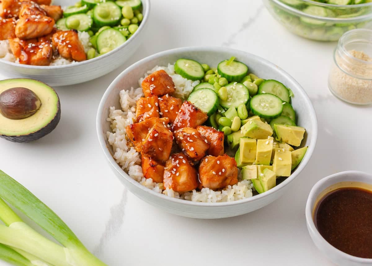Teriyaki Salmon Bowls(30 Minutes) - I Heart Naptime