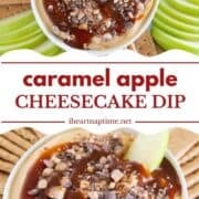 Caramel apple cheesecake dip.
