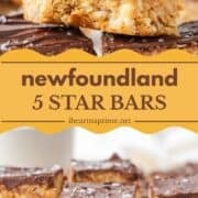 Five star bars cut into squares.