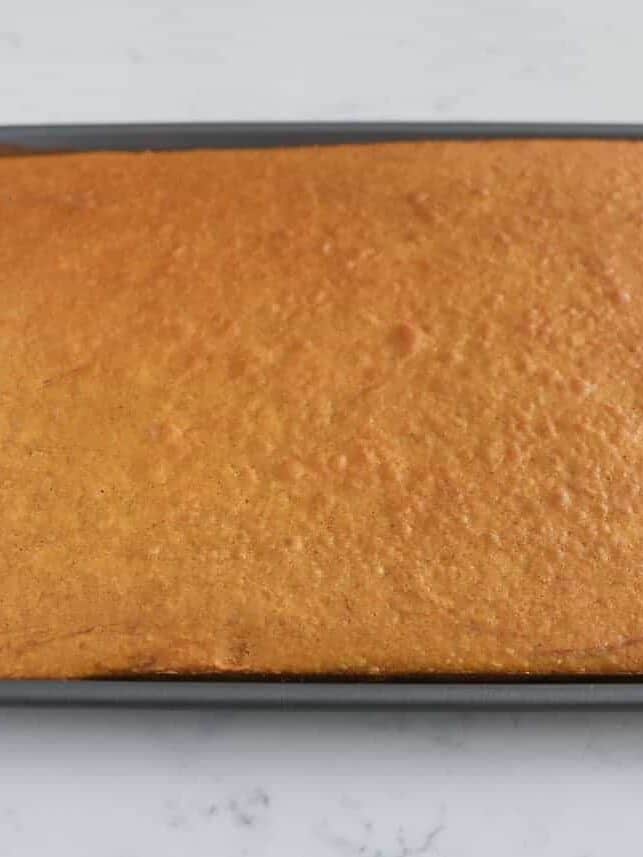 Baked pumpkin bars.