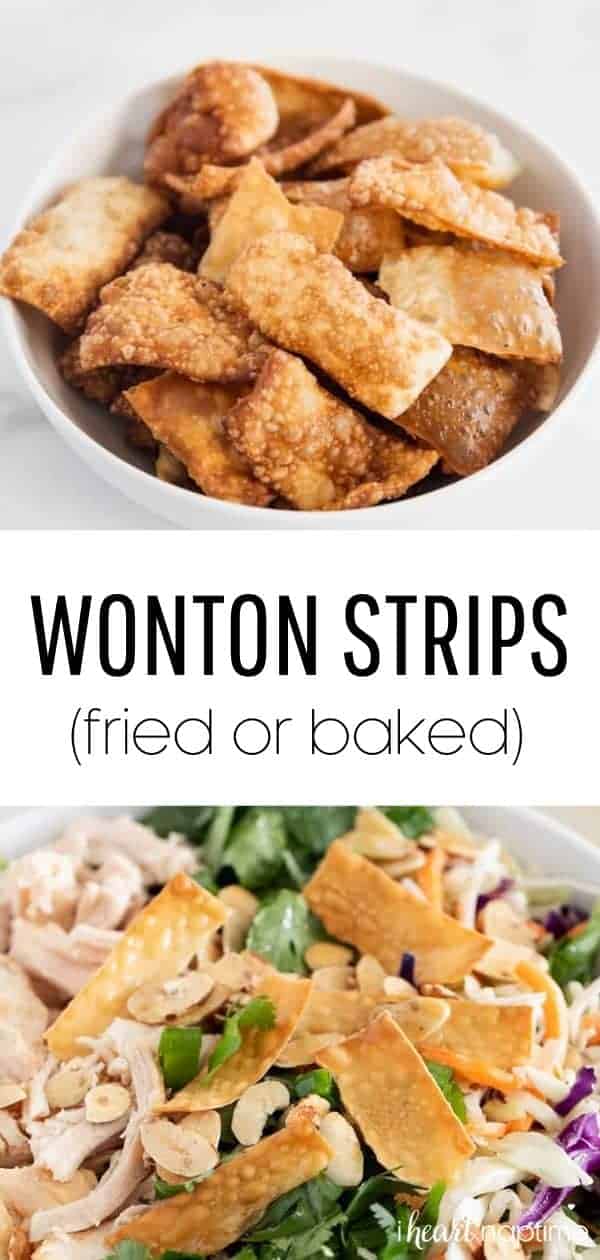 Crispy Wonton Strips (Fried or Baked) I Heart Naptime