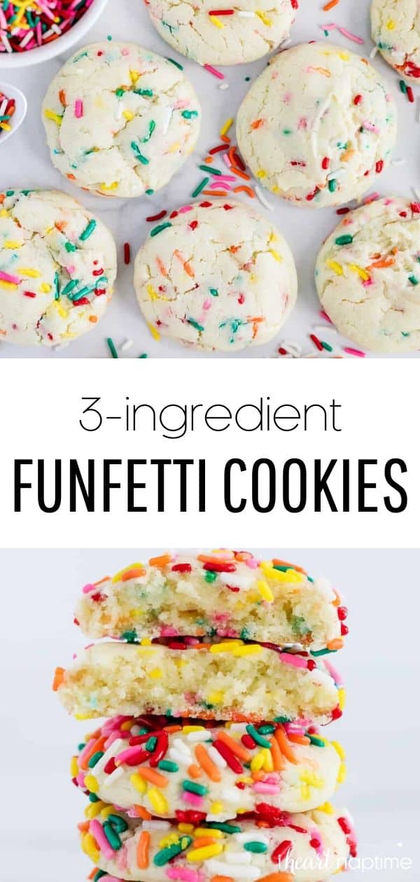 3Ingredient Funfetti Cake Mix Cookies I Heart Naptime