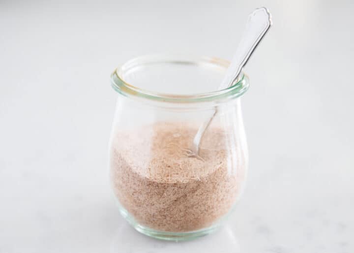 cinnamon sugar in a jar