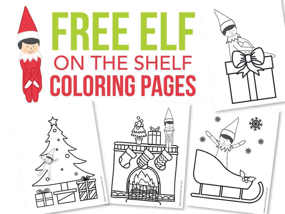 FREE Elf On The Shelf Coloring Pages I Heart Naptime free-elf-on-the-shelf-coloring-pages-i-heart-naptime